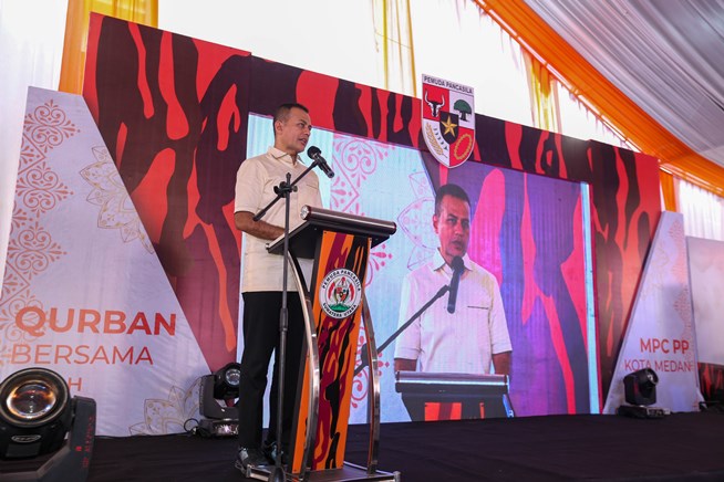 Musa Rajekshah Apresiasi Pemotongan Hewan Kurban dan Bakti Sosial MPC PP Medan