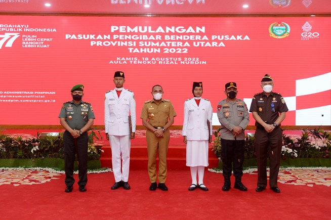 Lepas Pemulangan Paskibraka Sumut, Ini Pesan Edy Rahmayadi