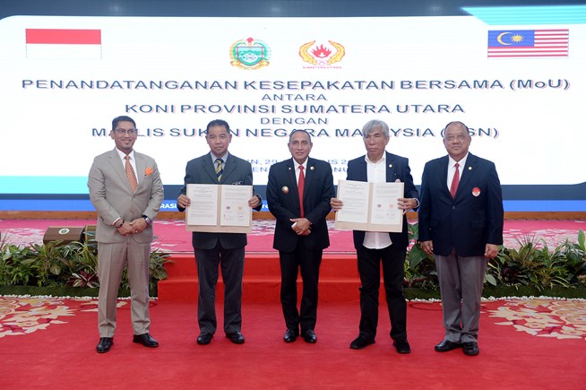 KONI Sumut dan MSN Malaysia Jalin Kerjasama, Edy Rahmayadi : Momen Tingkatkan Prestasi dan Persaudaraan