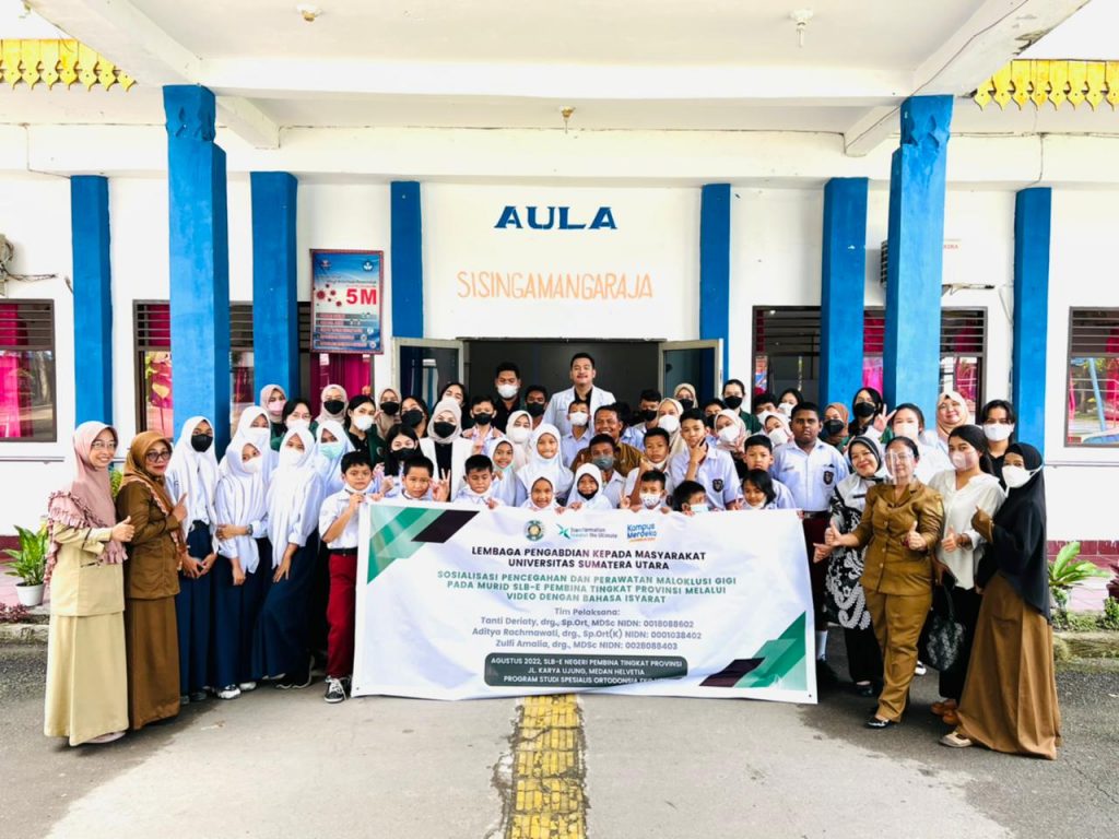Tim FKG USU Adakan Sosialisasi Pencegahan dan Perawatan Maloklusi Gigi pada Murid SLB-E Negeri Pembina Tingkat Provinsi