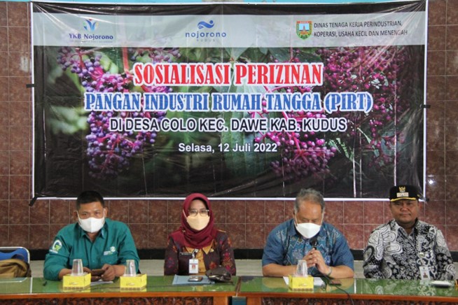 Wujudkan Kemajuan UMKM, Nojorono Kudus Gelar Sosialisasi (PIRT) bagi UMKM Parijoto