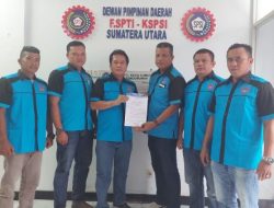 Terima SK DPC F.SPTI-K.SPSI Madina, Samsuddin  SH: Kita Akan Berkolaborasi dengan Stake Holder