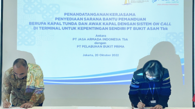 PT Jasa Armada Indonesia Tbk Jalin Kerjasama Sinergi dengan PT Pelabuhan Bukit Prima 