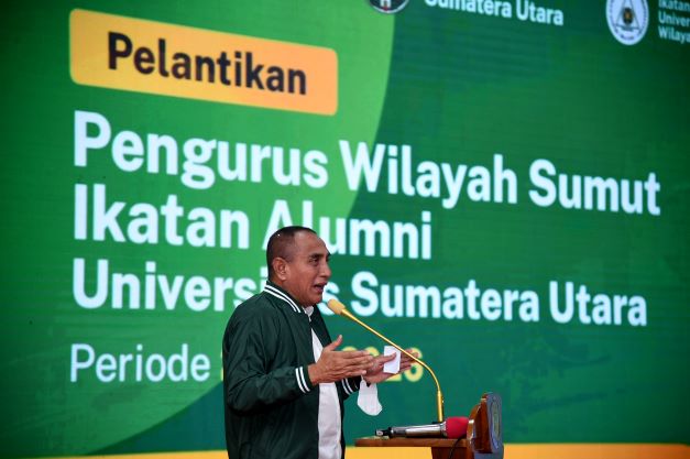 Hadiri Pelantikan Pengurus PW IKA USU, Gubsu Berharap Alumni Beri Kontribusi Untuk Pembangunan di Sumut 