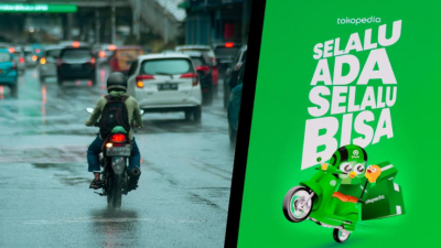 Ini Tips Berkendara Aman Saat Musim Hujan Ala Tokopedia