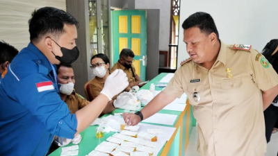 Hari Pertama Kerja, Kecamatan Medan Selayang Gelar Tes Urine Kepada Seluruh Aparatur