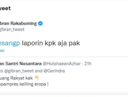 Disebut Bulan Madu Kaesang Habiskan Uang Rakyat, Gibran : Laporkan ke KPK !!!!