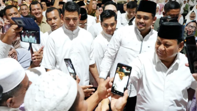 Dihadiri Prabowo dan Bobby Nasution, Peserta Zikir Akbar di Lapangan Benteng Dipadati Ribuan Orang