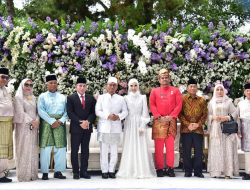 Bersama Menhan Prabowo, Gubsu Hadiri Pernikahan Dahnil Anzar Simanjuntak