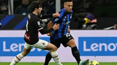 Gol Lautaro Martinez Bawa Inter Tundukan AC Milan 1-0