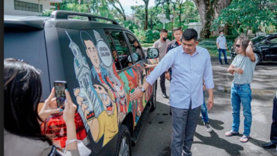 Dubes Belanda Tertarik Lukisan Mural di Mobil Dinas Bobby Nasution