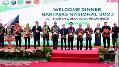 Welcome Dinner HPN 2023, Sekdaprov Sumut Ajak Tamu Doakan Korban Gempa Turki-Suriah