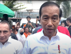 Bersama Jokowi, Edy Rahmayadi Tinjau Pasar Tradisional di Jalan AR Hakim Halat