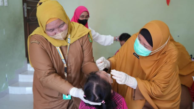 Percepat Capaian Sub PIN Polio, Puskesmas Medan Deli Lakukan Imunisasi Polio Di Sekolah PAUD