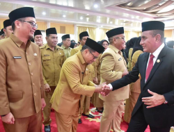 Lantik 911 Pejabat Eselon III dan IV, Edy Rahmayadi : Selaraskan Kinerja ASN