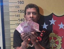 Kedapatan Edarkan Uang Palsu, Pria Ini Diamankan Warga Dan Diserahkan Ke Polisi