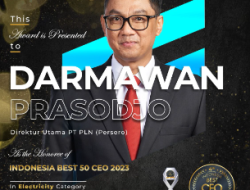 Transformasi PLN Jadi Lebih Efisien, Direktur Utama PLN Jadi Indonesia Best 50 CEO di Tahun 2023