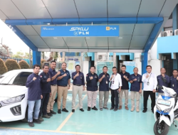 Dirjen Ketenagalistrikan Dan GM PLN UID Sumatera Utara Tinjau SPKLU PLN Binjai