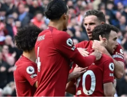 Diogo Jota Cetak Brace, Liverpool Tundukan Nottingham Forest 3-2