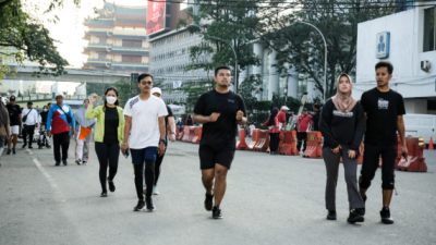 Silaturahmi dan Olahraga di CFD Medan