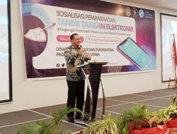 Sosialisasikan Tanda Tangan Elektronik, Kadis Kominfo Sumut : Percepat Kinerja ASN