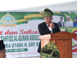Edy Rahmayadi Resmikan Ponpes Tahfiz Alquran Abdullah Albusyroni