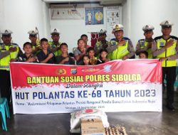 Sambut HUT Lalu Lintas Ke-68, Satlantas Polres Sibolga Salurkan Bantuan ke Panti Asuhan