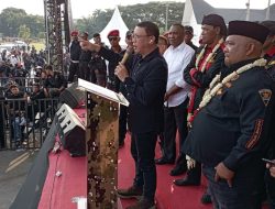 Medan Bergetar, Dua Tokoh Nasonal Eks Tim Mawar Fauka Noor Farid dan Hercules Hadir Pelantikan GRIB Sumut